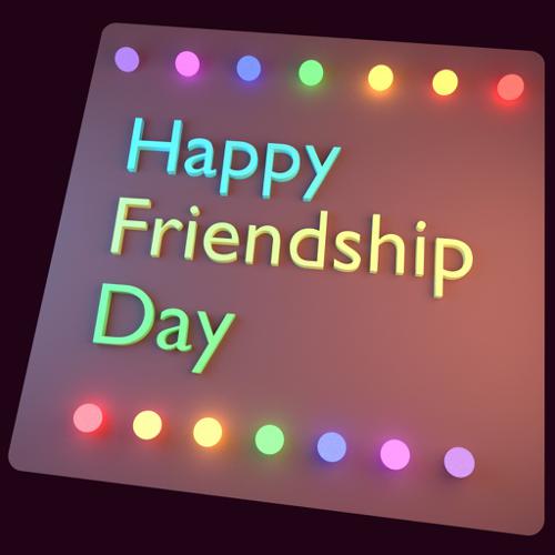 3D Friendship Day Card preview image